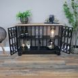 Wine Cabinet - 2 Door - Black Metal Cage - Industrial
