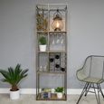 Shelving Unit - Industrial Metal - with Wine Rack
