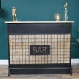 Bar Counter - Mango Wood - 1 Door - 3 Drawer