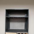 Bar Cabinet - Mango Wood and Black Metal - Large