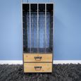 Wine Cabinet - Metal - 2 Drawer - 32 Bottles