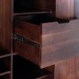 Flora Bar Cabinet - 2 Door - Dark - Mango Wood