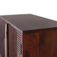 Flora Bar Cabinet - 2 Door - Dark - Mango Wood