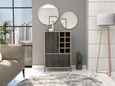Harvard Grey Wood Effect Drink Cabinet