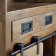 Iron Works Bar Cabinet - Mango Wood - 1 Door