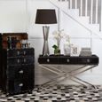 Kensington Townhouse Wine Cabinet - 2 Door - Black Leather
