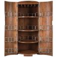 Niarada Bar Cabinet - 2 Door - Curved - Acacia Wood