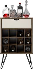 Nowata Contra Brown Oak Wine Rack Cabinet - 8374322COMNUK