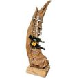 Teak Root Wine Holder Sculpture - 6 Hole