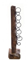 Small Teak Wine Rack