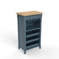 Signature Blue Wine Rack - 4 Shelf