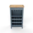 Signature Blue Wine Rack - 4 Shelf