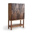 Valentia Artisan 2 Door Wine Cabinet - Acacia Wood