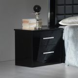 Black High Gloss Bedside Cabinets