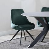 Green Fabric Dining Chairs