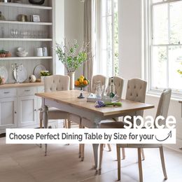 Choose Perfect Dining Table by Size For Your Space