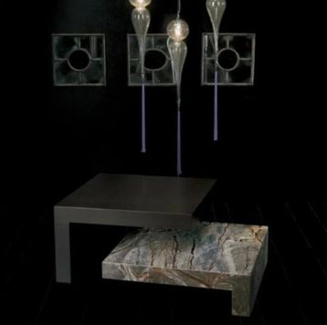 Stone International Twin Tables