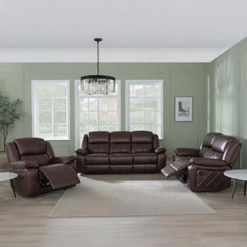 Humz Bentley Brown Leather Sofa