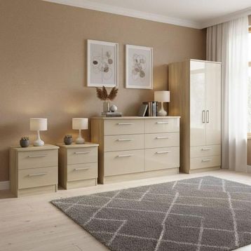 Knightsbridge High Gloss Mushroom and Bardolino