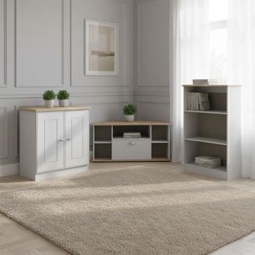 Victoria Grey Matt and Riviera Oak Living