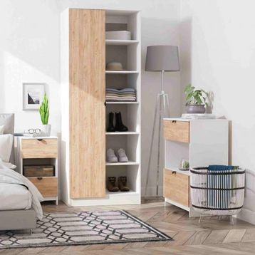Welcome Furniture Bora Gold Craft Oak and White Matt