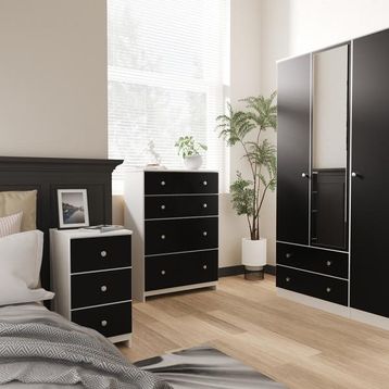 Welcome Furniture Yarmouth Black Matt and White Matt