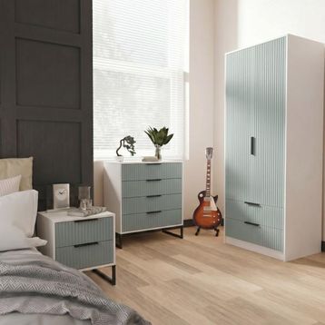 Welcome Furniture Fluted Duck and White Matt