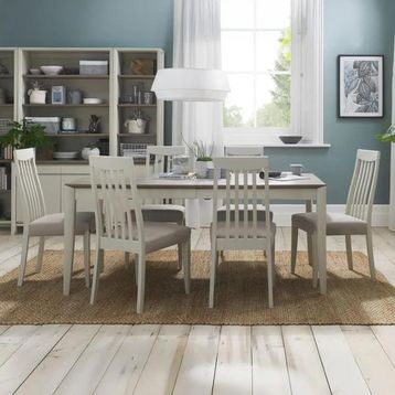 Bentley Designs Bergen Grey Washed Oak and Soft Grey Dining
