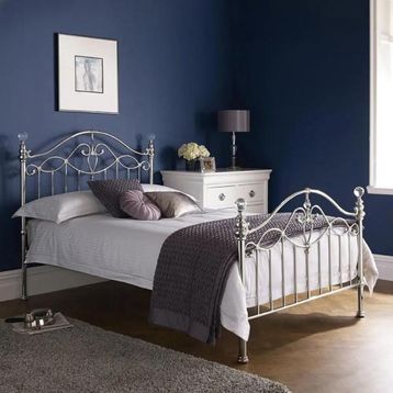 Bentley Designs Metal Bed and Headboard