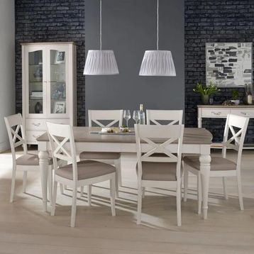 Bentley Designs Montreux Grey Washed Oak and Soft Grey Dining