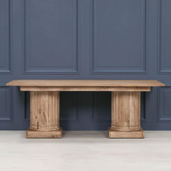 Rustic Mango Wood 8 Seater Dining Table