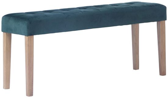 Ashbury Green Fabric Large Dining Bench