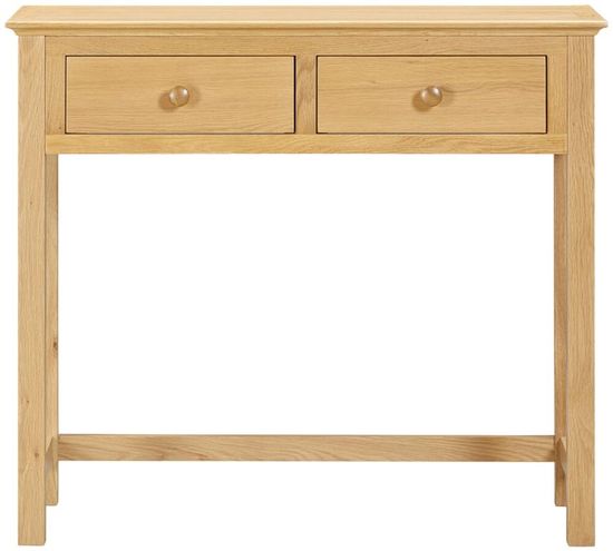 Arlington Oak 2 Drawer Dressing Table