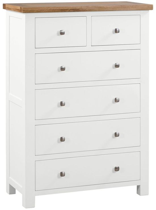 Lundy White Painted 2+4 Drawer Chest
