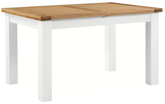 Lundy White Painted 4-8 Seater Extending Dining Table - 132cm-198cm