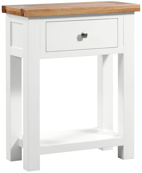 Lundy White Painted 1 Drawer Console Table