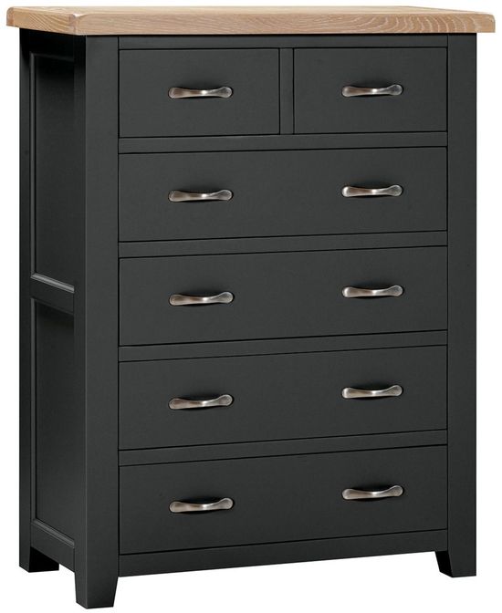 Wilmont Black Painted 2+4 Drawer Chest