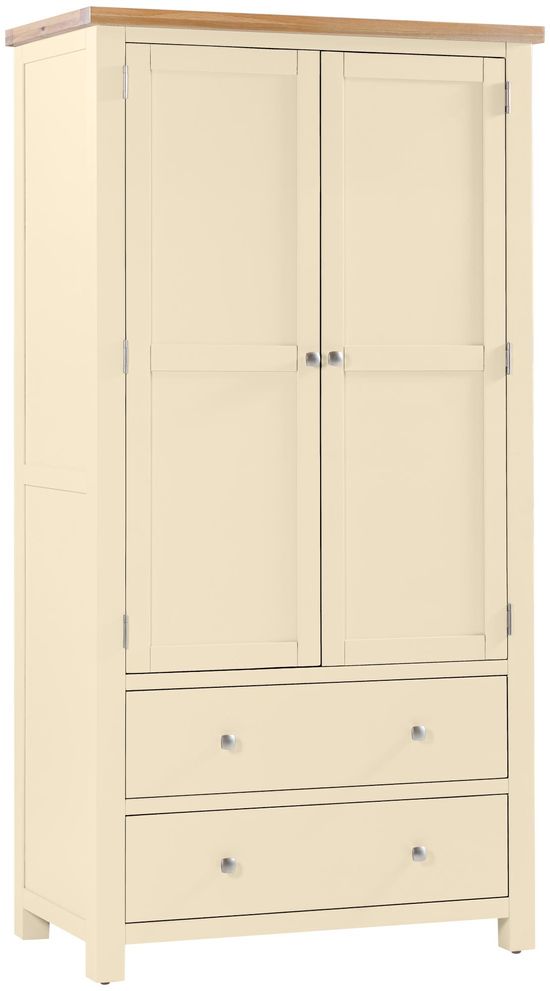 Lundy Ivory Painted 2 Door Larder Unit