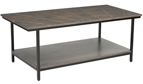 Fowey Dark Brown Mango Wood Coffee Table