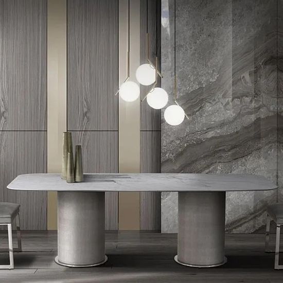 Prestige Marble Pedestal Dining Table - Variation Available