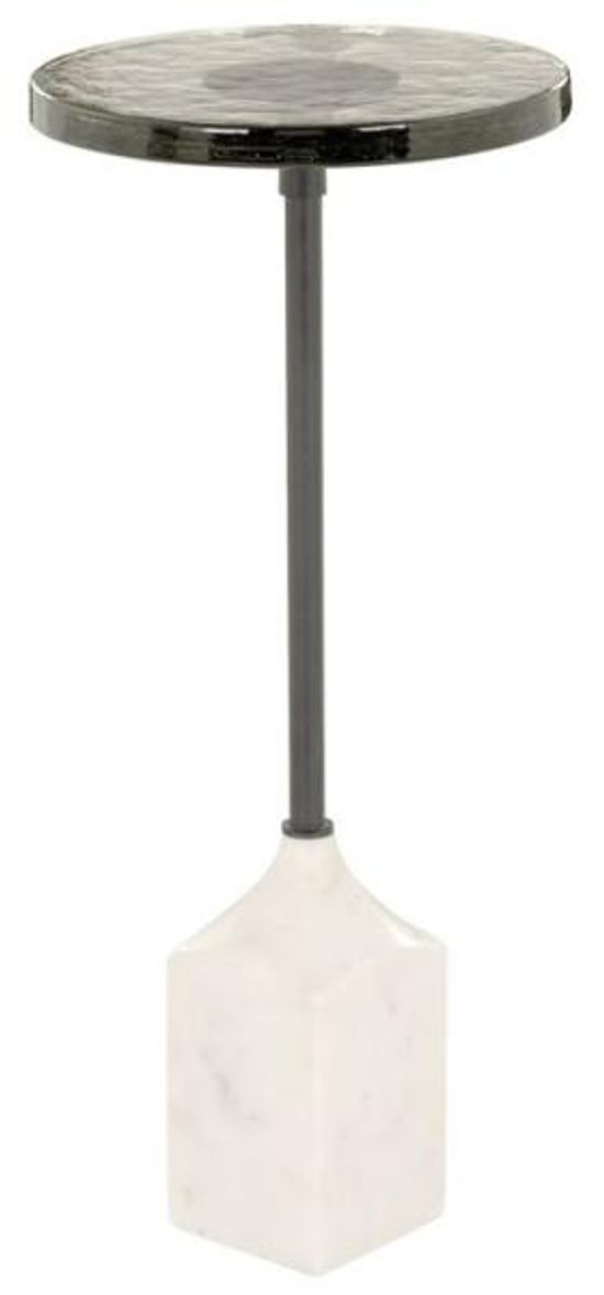 Aurora Glass Round Side Table