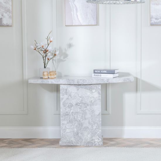 Turin Grey Marble Console Table
