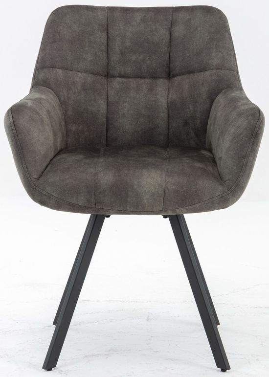 2 x Jade Olive Fabric Dining Armchair