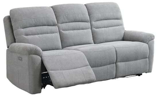 Belford Grey Fabric 3+2 Recliner Sofa Suite