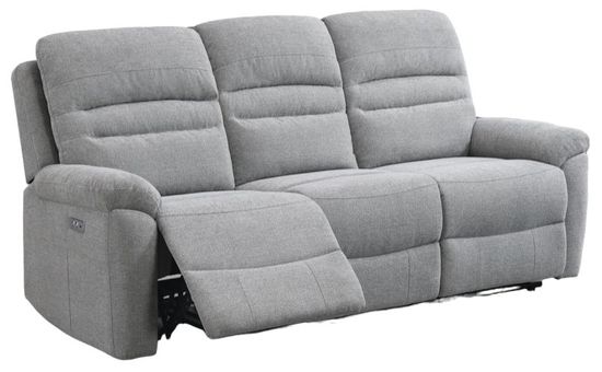 Belford Grey Fabric 3 Seater Recliner Sofa