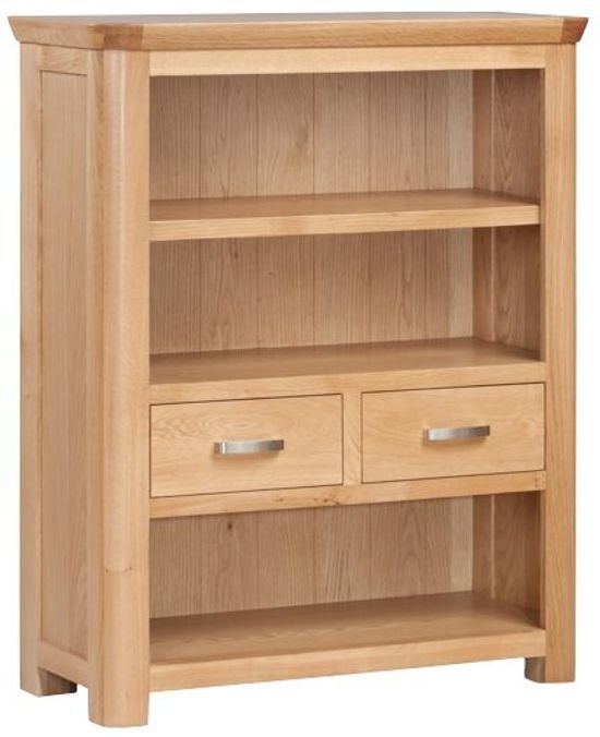 Treviso Oak Low Bookcase