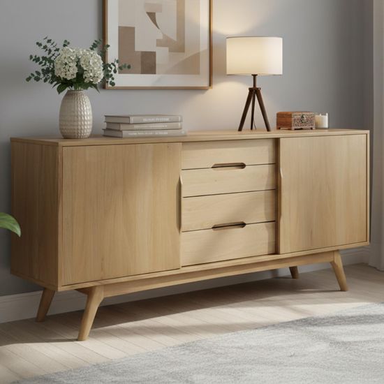 Marte Oak 2 Door Extra Large Sideboard 180cm
