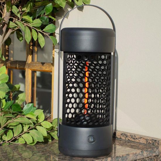 Maze Black 800w Luna Medium Portable Electric Patio Outdoor Heater