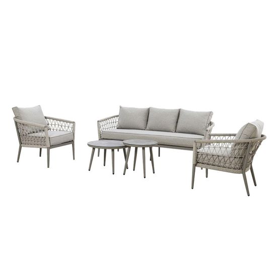 Maze Monaco Cool Linen 3 Seater Garden Sofa Set