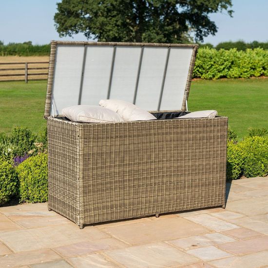 Maze Winchester Natural Rattan Garden Storage Box